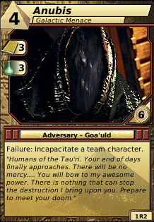Anubis, Galactic Menace